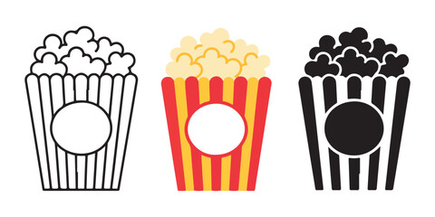 popcorn buckets in different styles
