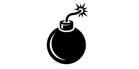 Obraz premium bomb icon vector for web, computer and mobile app 