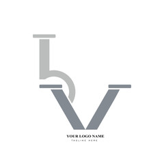 B.V Logo Design