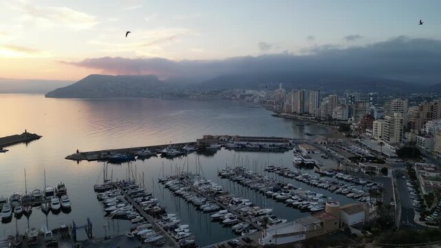 Spain, Calp - Panoramic view of the city