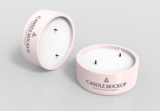 Scented Candle Mockup Template
