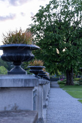 Spiez city in switzerland with a castle view at sunshine
