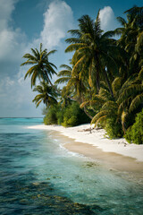 Elysian Oasis: The Pristin Sanctuary of Untouched Isand Amidst Azure Waves andLush Greenery