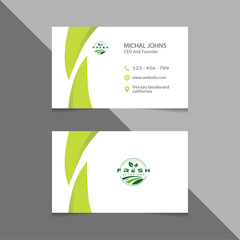 Creative modern business card design template