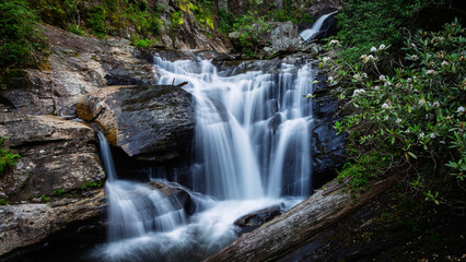 A view of Duke's Creek Falls in Helen, Georgia.