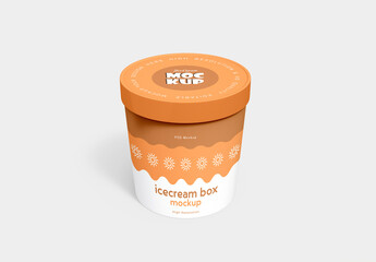 Icecream Box Mockup Template