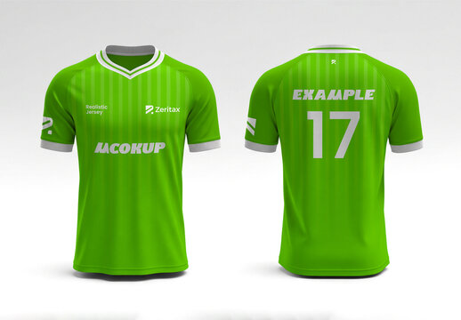 Realistic Jersey Mockup Template