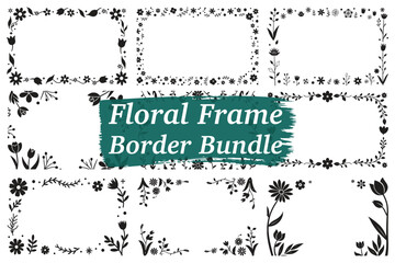 Vintage Floral Border Frame 