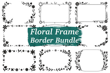 Vintage Floral Border Frame 