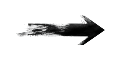 A dynamic black arrow with a textured finish, suggesting motion and direction.