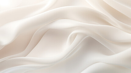 Abstract Flowing white Silk Wave Background