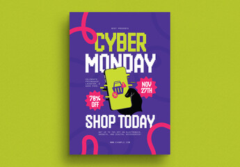 Bright Cyber Monday Sale Event Flyer