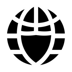IT service professional globe security logo