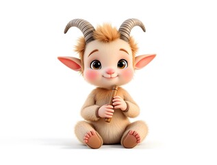 Cute Cartoon Baby Faun 