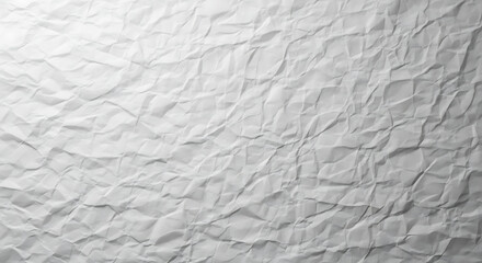 Crumpled White Paper Texture