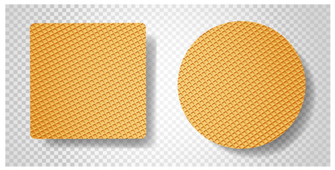 vector illustration of the wafer backgrounds, layered and editable