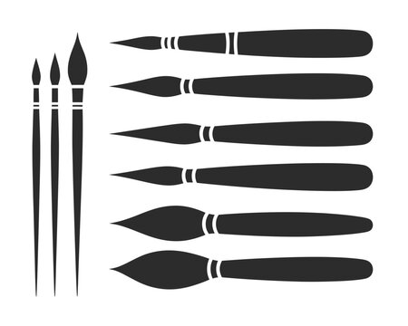Pinstriping and Hand Lettering Brush vector Set
