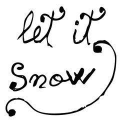 Holidays handwritten text message for Christmas and new year