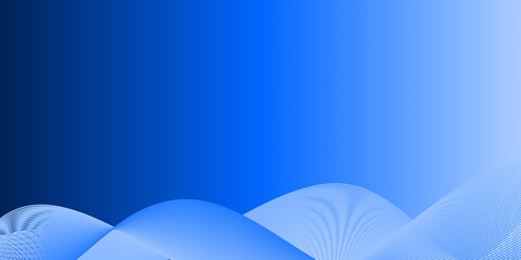 Futuristic Blue Gradient Background with Abstract Wavy Mesh Line Shapes