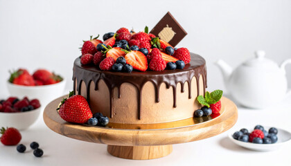 Chocolate Cake with Berries