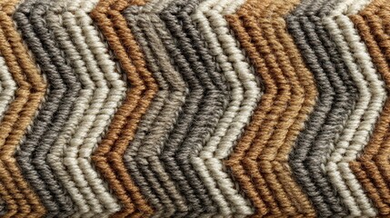 Textured zigzag pattern in earthy tones, ideal for interior design and decor projects.