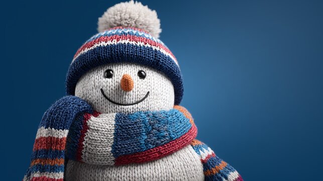 Meet the cuddly snowman, sporting a cozy knit hat and scarf, ready to bring joy to your winter days! This cheerful character adds a touch of festive warmth to any setting.
