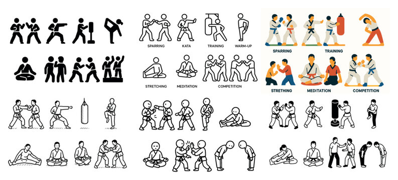 Martial arts training and sparring techniques