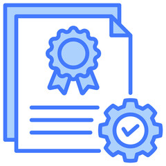 Standard Work Blue Icon