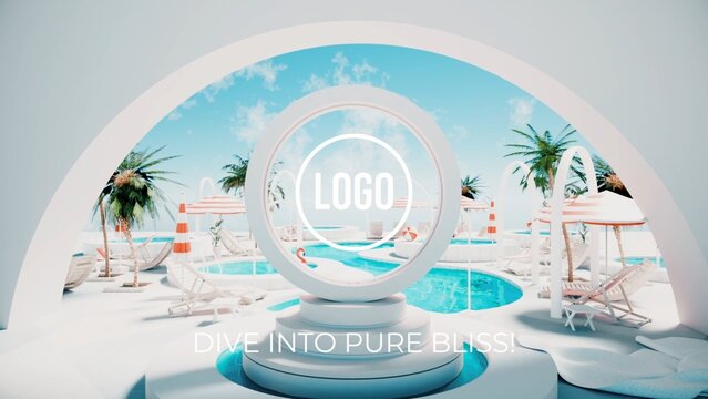 Poolside Paradise Logo Reveal