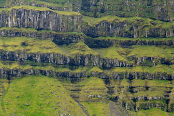 Distinct mountain formation by Kallur Lighthouse.