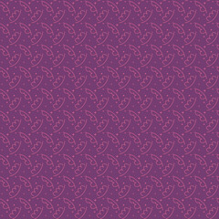 Seamless pattern of textured, cloud-like lines in pink. Purple background decorated with sparkles for textiles, wallpaper, wrapping paper, book covers, handkerchiefs, curtains, picnic mats.