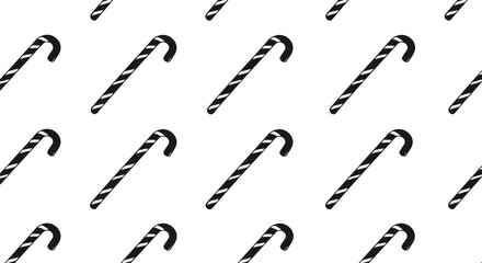 Seamless candy cane pattern christmas holiday background festive sweet treat vector