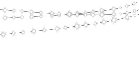 Abstract Sparkling Diamond String Garland Decoration
