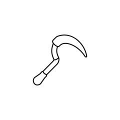 Sickle Vector Icon Agriculture Tool Illustration