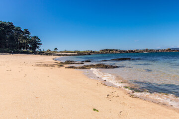 landscape of Arousa island in Galicia