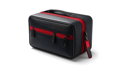 Black and Red Travel Cosmetic Case.