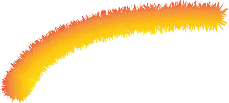 red and yellow color fether stile the tail design