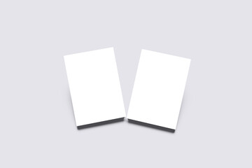 Blank Book Cover Mockup