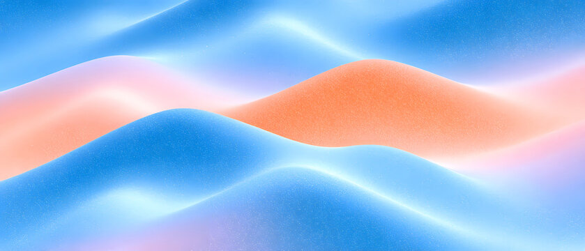 Dreamy soft blue abstract gradient background