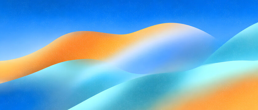 Dreamy soft blue abstract gradient background