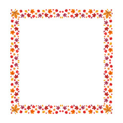 Autumn Leaf Border Vector Illustration