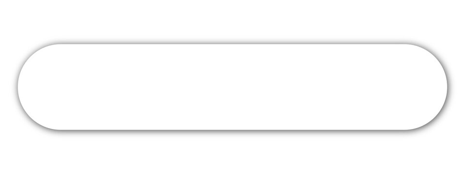 ratio 5;1. white background with shadow of rounded rectangle isolated on transparent background