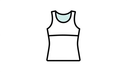 White Tank Top Womens Fashion Apparel.