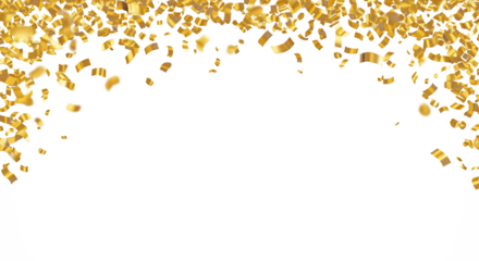 Golden Confetti with Black Grunge Circle