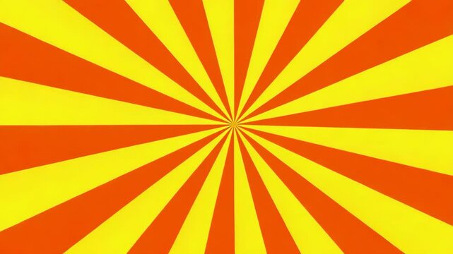 Vibrant red and yellow radial striped pattern background