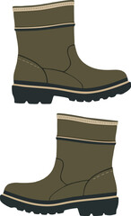 A Pair Of Waterproof Fisherman Boots