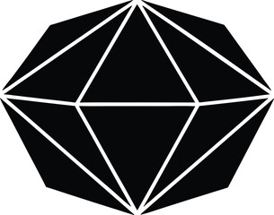 Fototapeta premium Polygon Shape Vector Icon