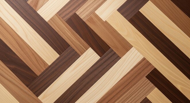 Elegant Wooden Floor Pattern with Natural Wood Tones