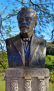 RIO DE JANEIRO, BRAZIL - October 24, 2025: Bust of Nilo Pe&ccedil;anha (1867 - 1924) Brazilian politician who served as the seventh president of Brazil