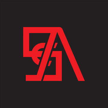 etter logo ASC design. ASC letter logo low poly vector design